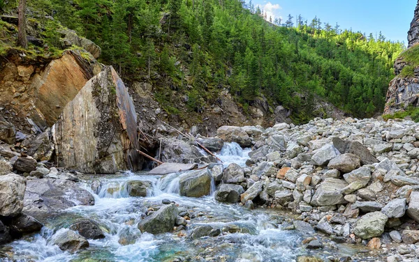 Mountain river in gorge — Stock Photo, Image