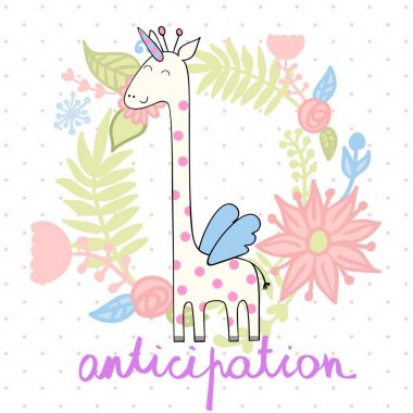 Sihirli sevimli zürafa