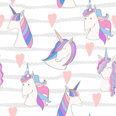 Sihirli şirin tek boynuzlu at