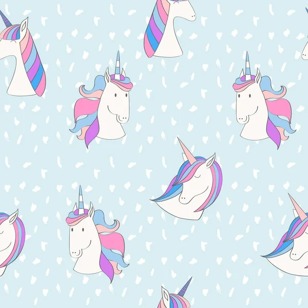 Magic cute unicorn — Stock Vector