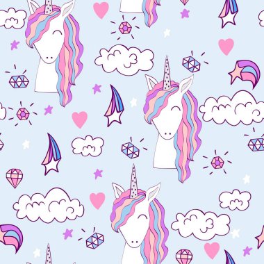 Sihirli şirin tek boynuzlu at