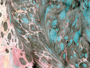 Ebru sanat. Su üzerinde boyama
