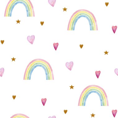 Gökkuşağı ile kusursuz desen.