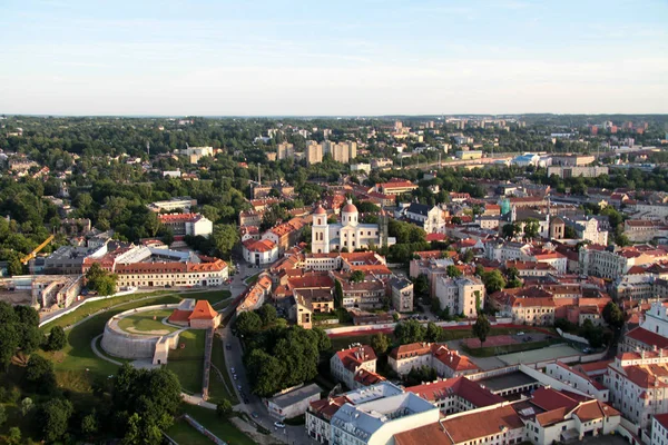 City of Vilnius (Lithuania), aerial view — Stock Photo, Image