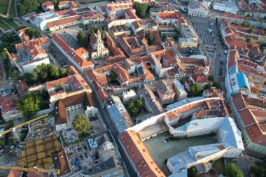 Vilnius şehir (Litvanya), havadan görünümü