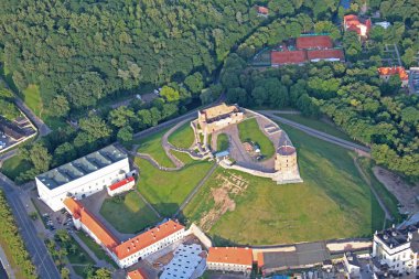 Şafak kalede Vilnius havadan görünümü