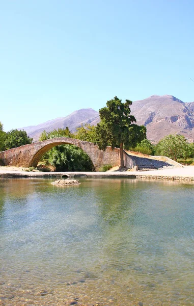 Ponte veneziana velha em Creta — Fotografia de Stock