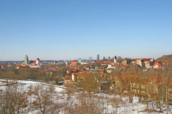 Вид Сверху Упис Часть Старого Города Вильнюса — стоковое фото