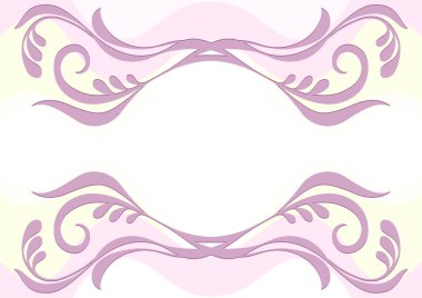 Aviolet çiçek desenli narin sarı ve pembe arka plan