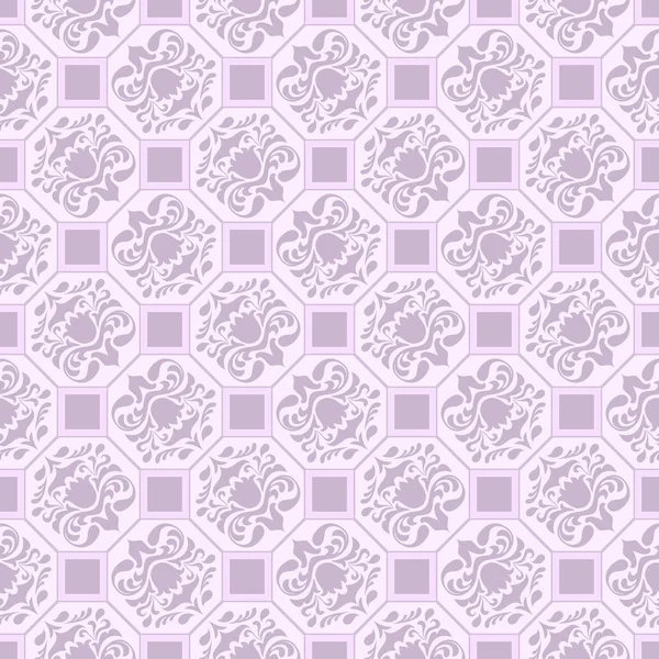 Bewundernswerter Nahtloser Hintergrund Mit Muster Und Klassisch Verziert Rosa Pastelltönen — Stockvektor