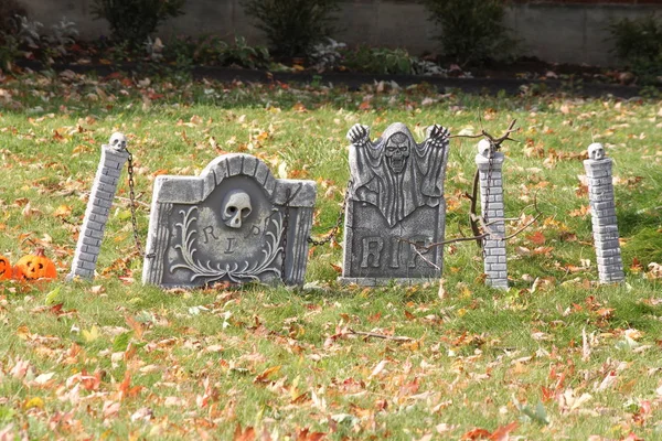 Halloween Display (Tombstone) — Stock Photo, Image