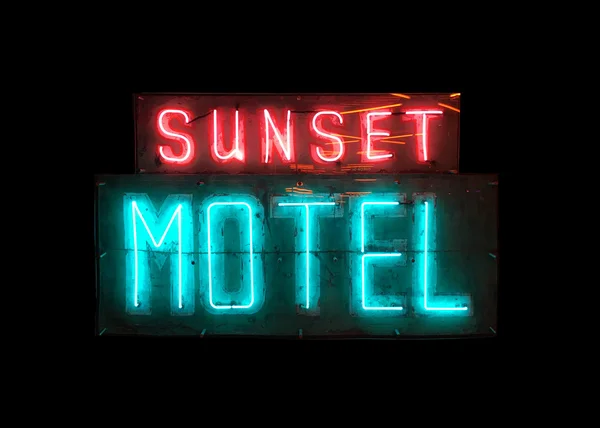 Kom naar de Sunset Motel — Stockfoto