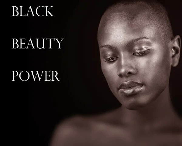 Black, Beauty and Power — стоковое фото