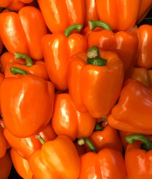 Freash orange Bell peppers.