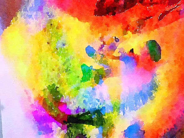 Beautiful Watercolor abstract painting — Stock Photo, Image