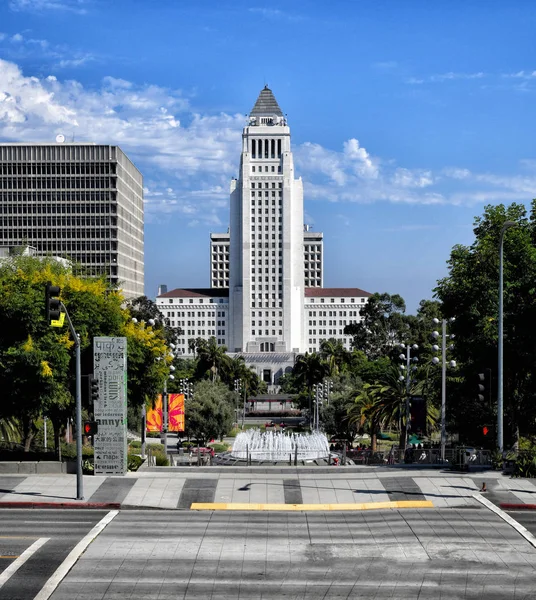 Vackra Centrala Los Angeles Stadshus — Stockfoto