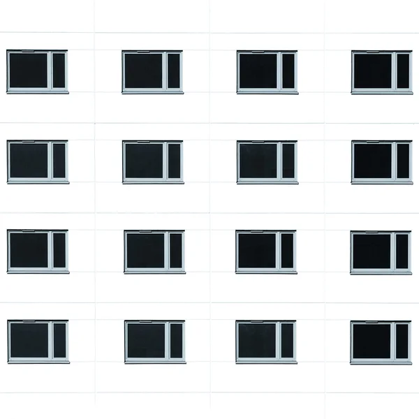 Фон окна жилых зданий — стоковое фото