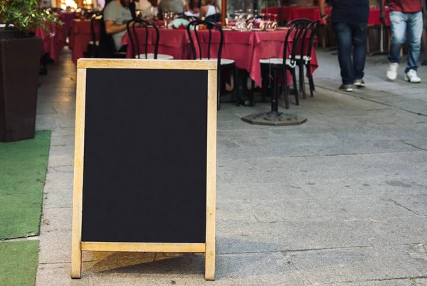 Restaurant menu blackboard — Stock Photo, Image