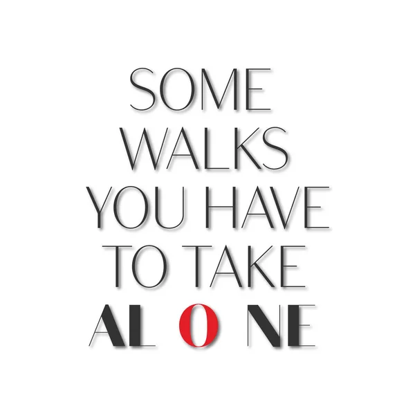 Yalnız olmanın ilham alıntı illüstrasyon