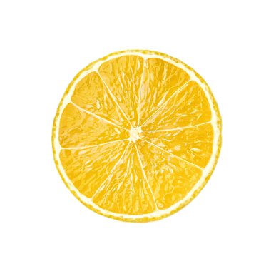 Beyaz arka plan üzerinde izole limon meyve dilim