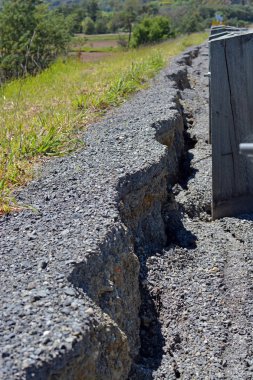 Yol randımanı Kaikoura Ea sonra Kuzey Canterbury 25 santimetre