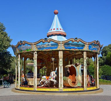 Carousel in Antibes, Cote d'azur, Provence; France
