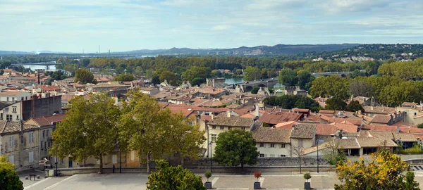 Avignon Bridge & Rhone River, Provence France — Stock Photo, Image