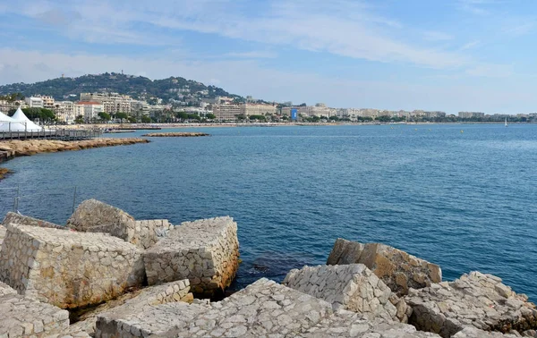 Vista panorâmica de Cannes, Costa do Marfim, Provença França — Fotografia de Stock