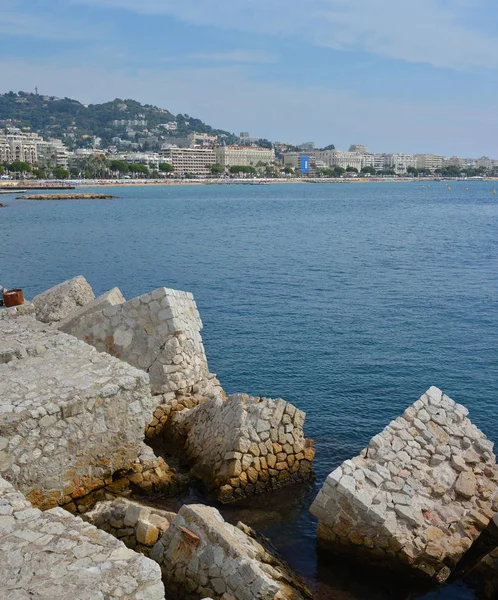 Vertical Panoramic View of Cannes , Cote d'azur, Provence France — Stock Photo, Image