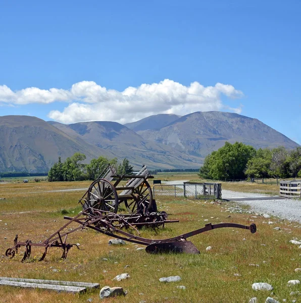 Historic Farm Equipment at Mesopotamia Station New Zealand — Stock Photo, Image
