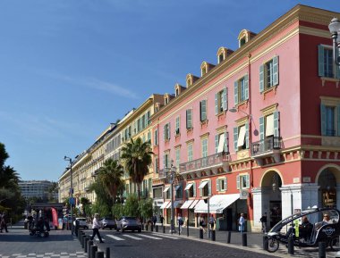 Güzel Mimari Panorama, Riviera, Provence, Fransa.