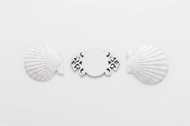 Beyaz okyanus şablonu.