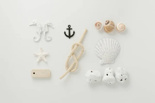 Objetos del océano blanco . — Foto de Stock