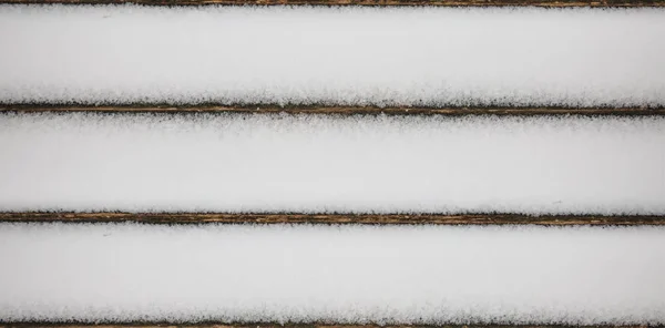 Fondo de tablones de madera nevada — Foto de Stock