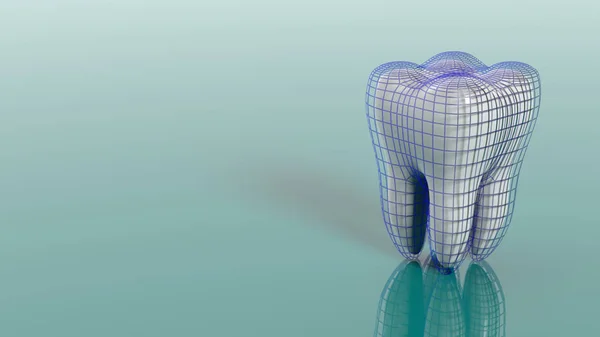 Concepto de protección dental. ilustración 3d —  Fotos de Stock