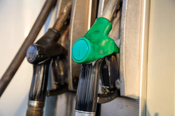Fuel pumps at the service station. — Stock Photo, Image