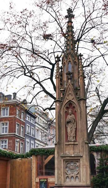 Aachen Element Aachen Cathedral Square Christmas Time Variant — Stock Photo, Image