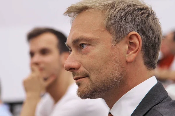 Presidente Federal Del Fdp Christian Lindner Mdb Evento Giessen Una Fotos de stock libres de derechos