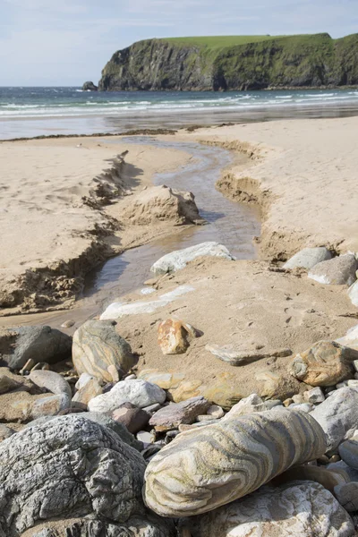 Silver Strand praia; Malin implorar, Donegal — Fotografia de Stock