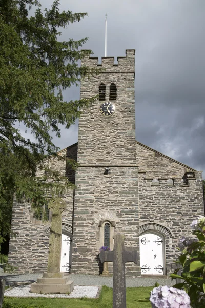 Kościół, Coniston; Lake District — Zdjęcie stockowe