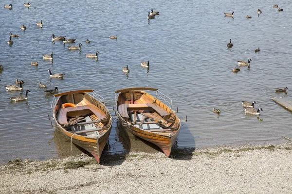 Barcos de remos en Derwent Water, Keswick, Lake District —  Fotos de Stock