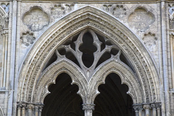 Ingang van de kathedraal in Ely, Cambridgeshire — Stockfoto