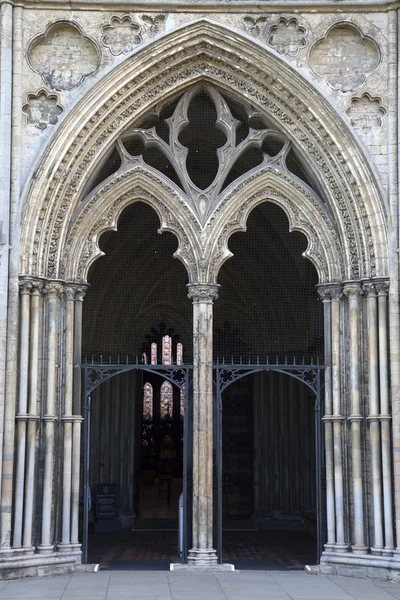 Cathedral Entrance in Ely, Cambridgeshire — Stock Photo, Image