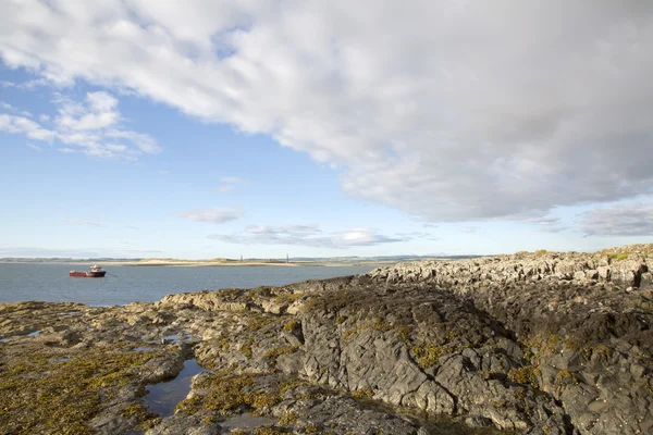 Coastal strand van heilige eiland; Engeland — Stockfoto