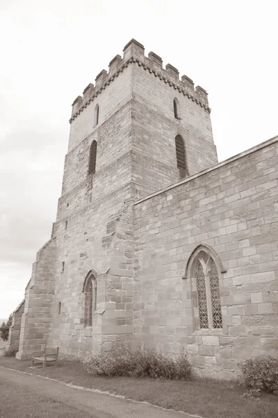 St aidan 's church; bamburgh, northumberland — Stockfoto