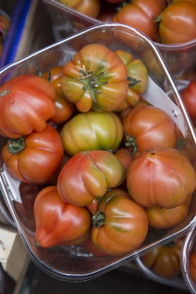 Czerwony pomidor tło — Zdjęcie stockowe