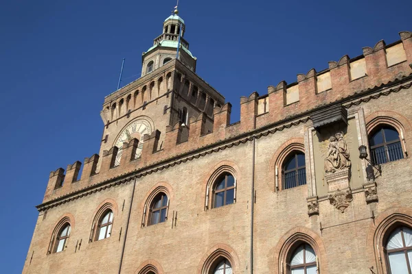 Clock Tower, City Hall, Bologna — Stock Photo, Image