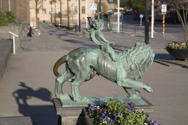 Detalj vid stadshuset - Stadshuset; Stockholm — Stockfoto