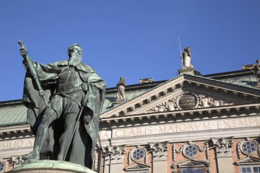 Gustavo Erici Statue by Hubert (1773); Riddarhuset - Riddarhusto