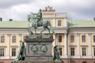 Gustav Ii Adolf heykeli Archeveque tarafından; Stockholm